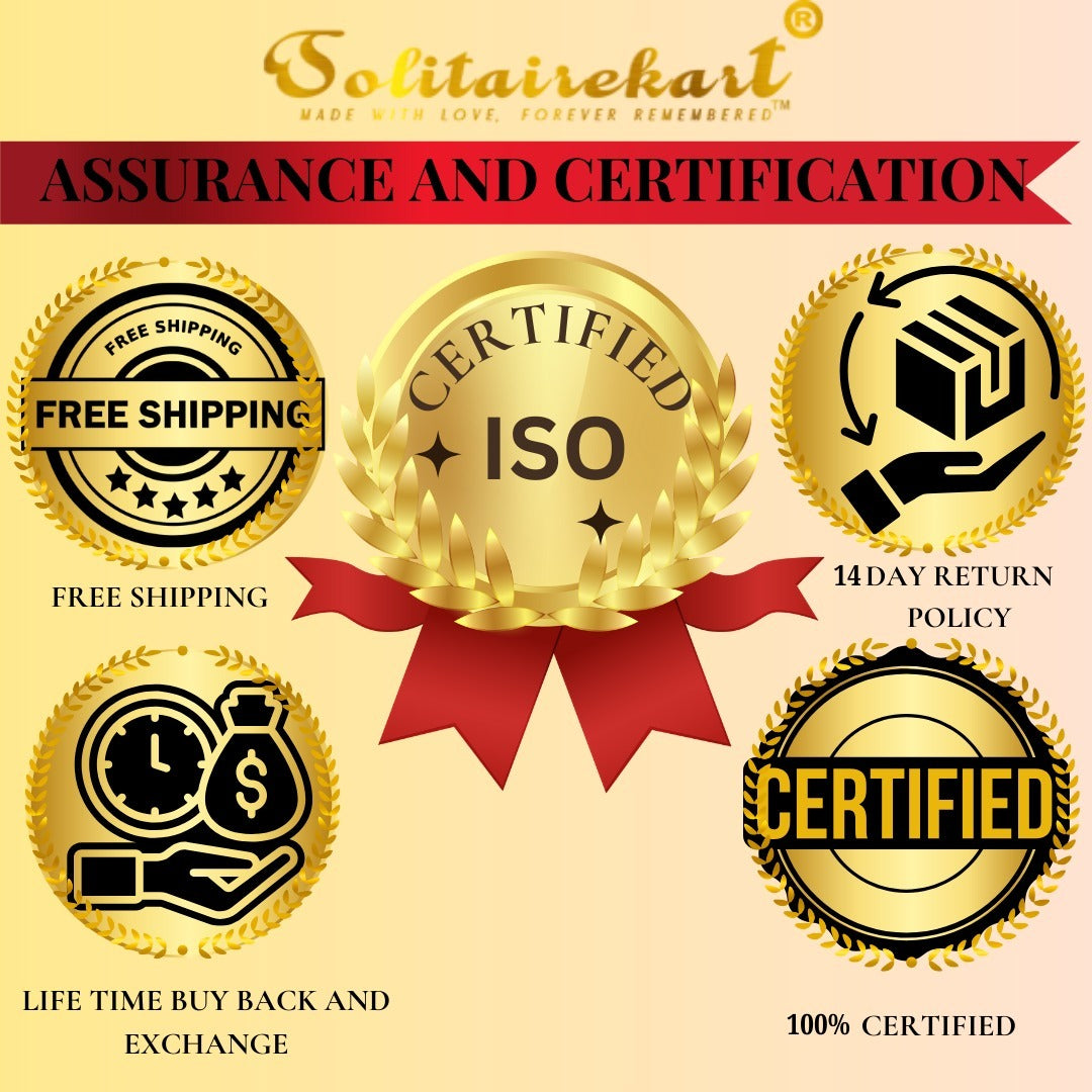 Solitairekart 0.15 CT Lab Diamond Key to My Heart Gold Ring